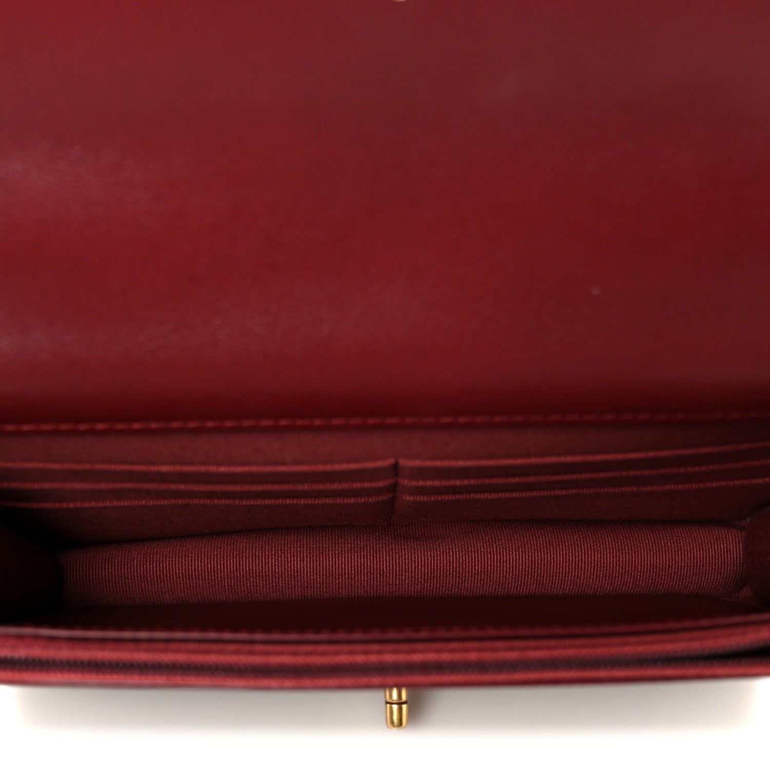 Chanel Lambskin Quilted Chanel 19 Wallet On Chain WOC Burgundy