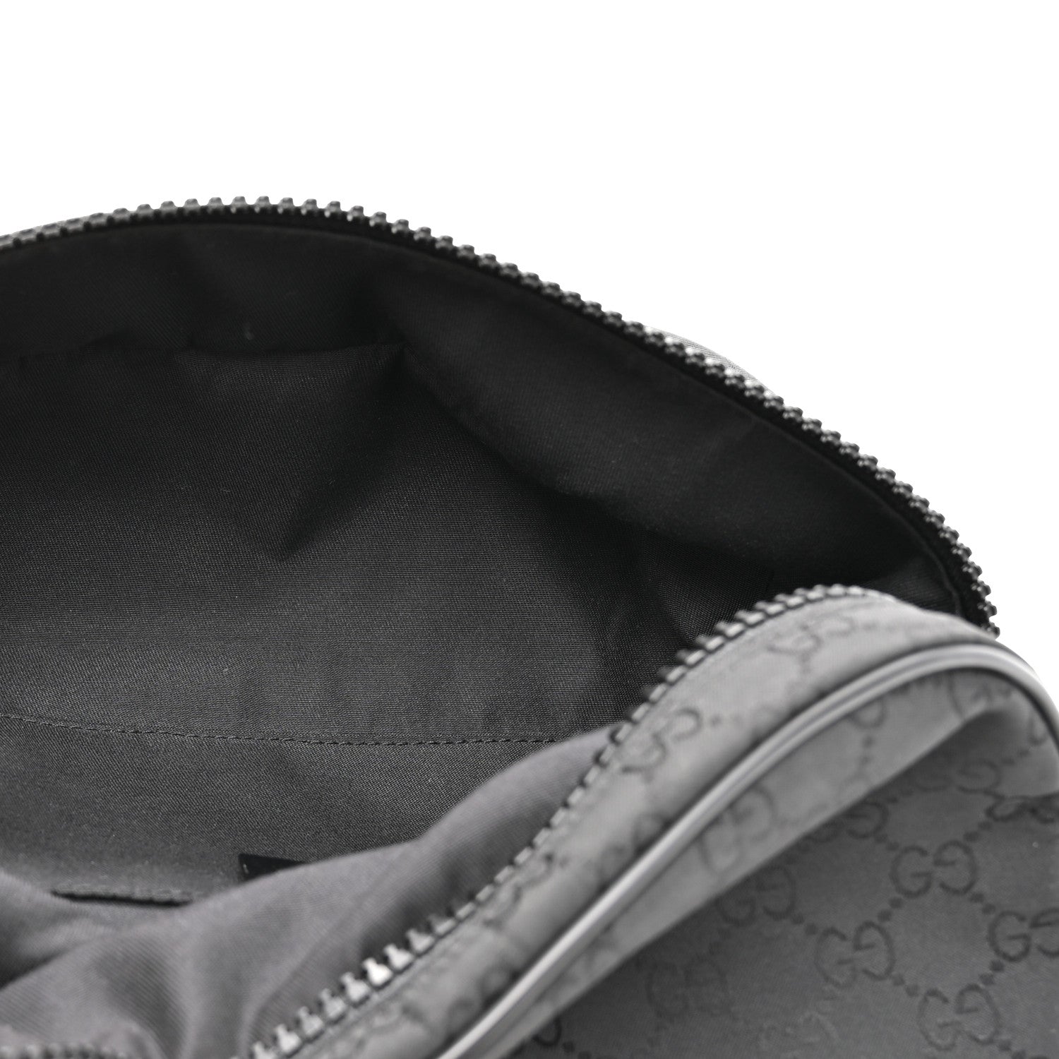 Gucci Nylon Monogram Fanny Pack Belt Bag Black