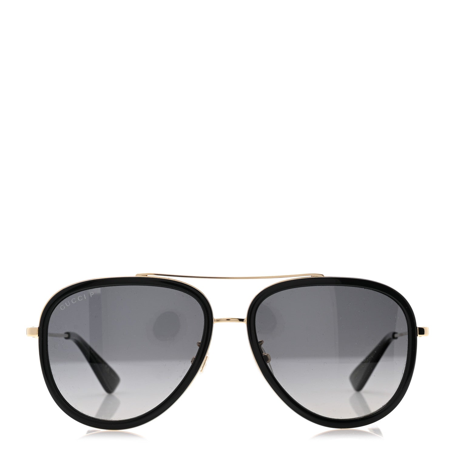 Gucci Aviator Sunglasses GG0062S Black Gold