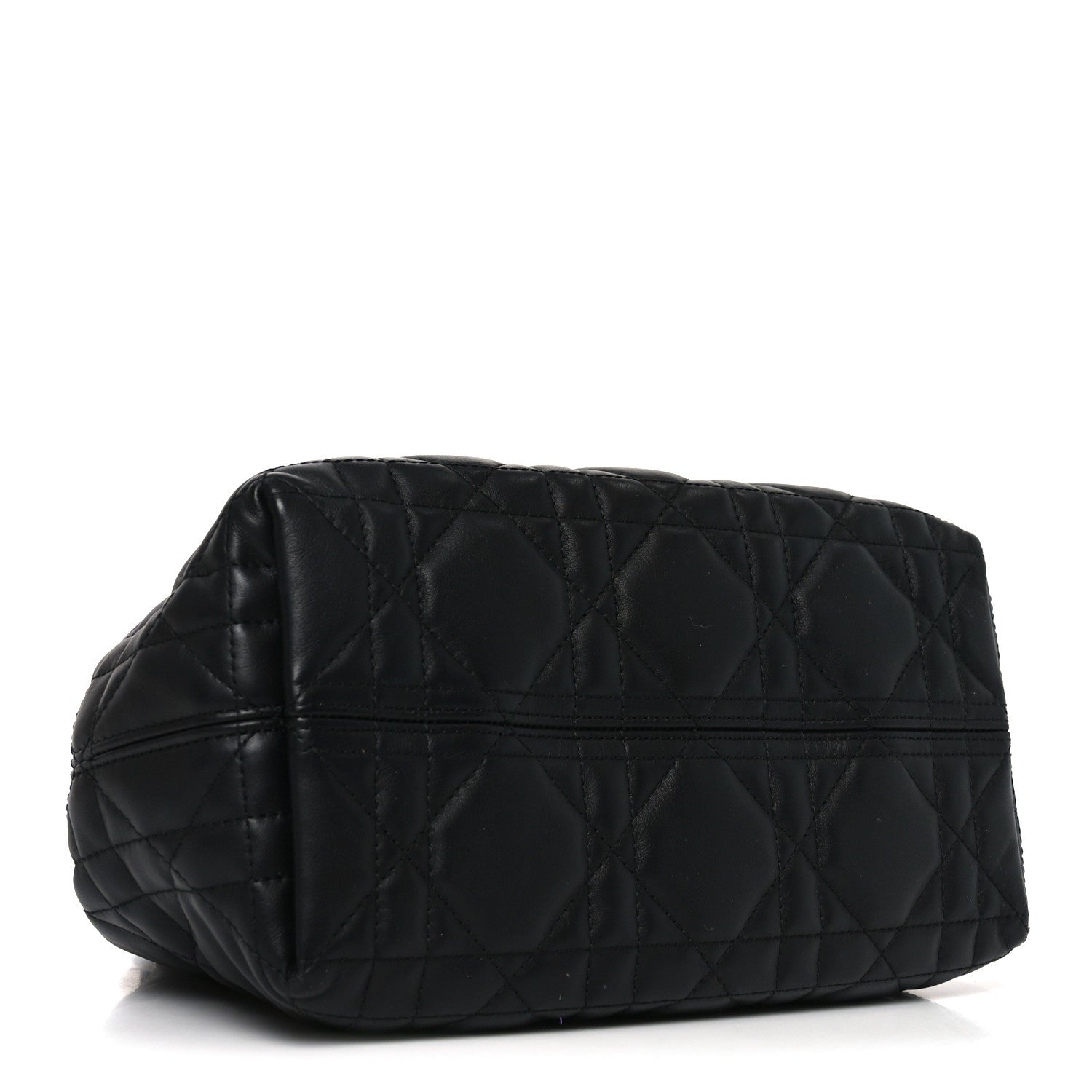 Christian Dior Calfskin Macrocannage Small Toujours Black