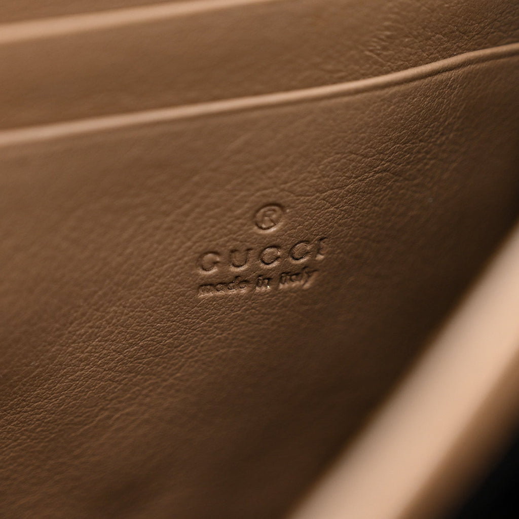 Gucci GG Supreme Monogram Mini Dionysus Chain Wallet Beige Taupe