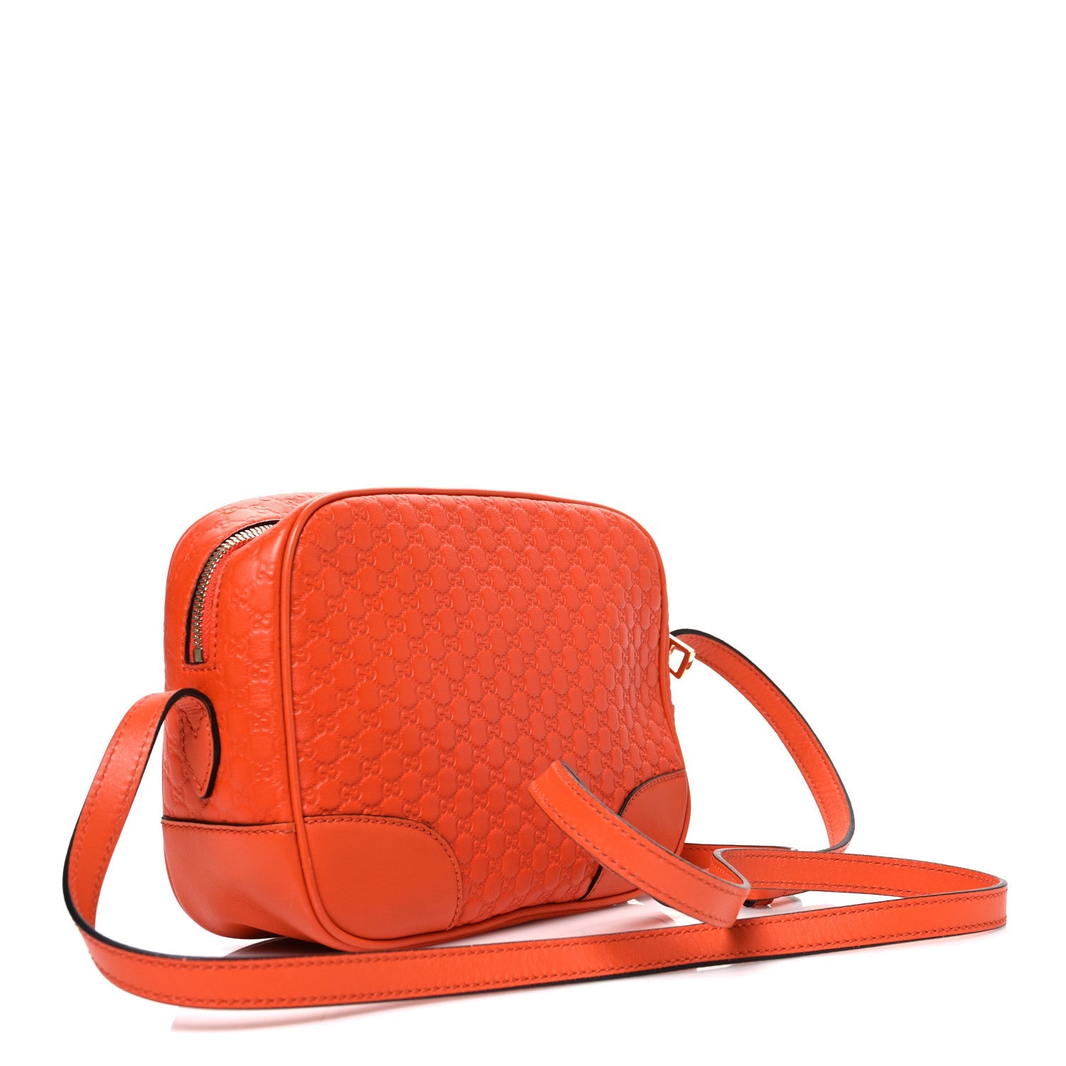 Gucci Soft Microguccissima Mini Bree Messenger Bag Sun Orange