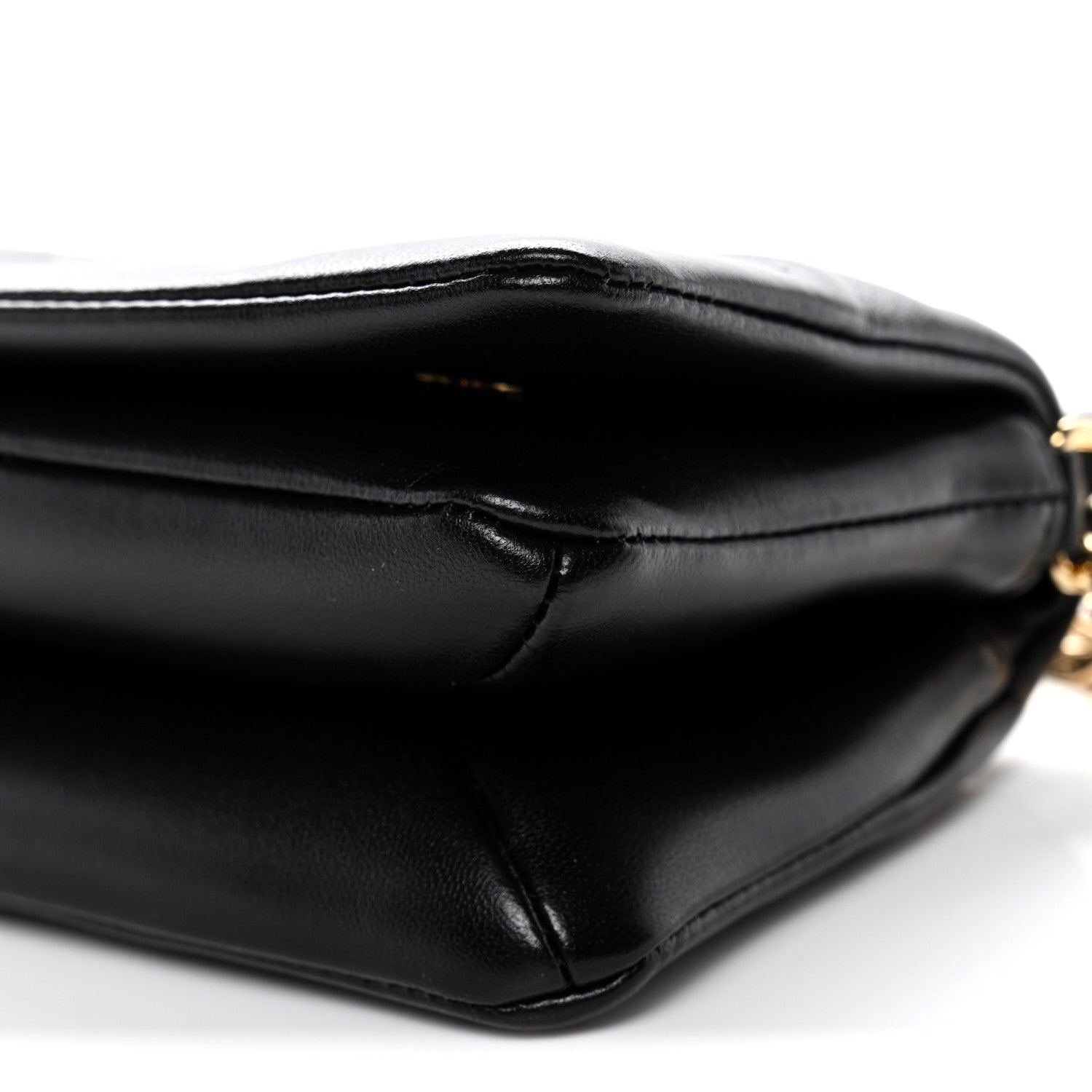 Louis Vuitton Lambskin Embossed Monogram Pochette Coussin Crossbody Black
