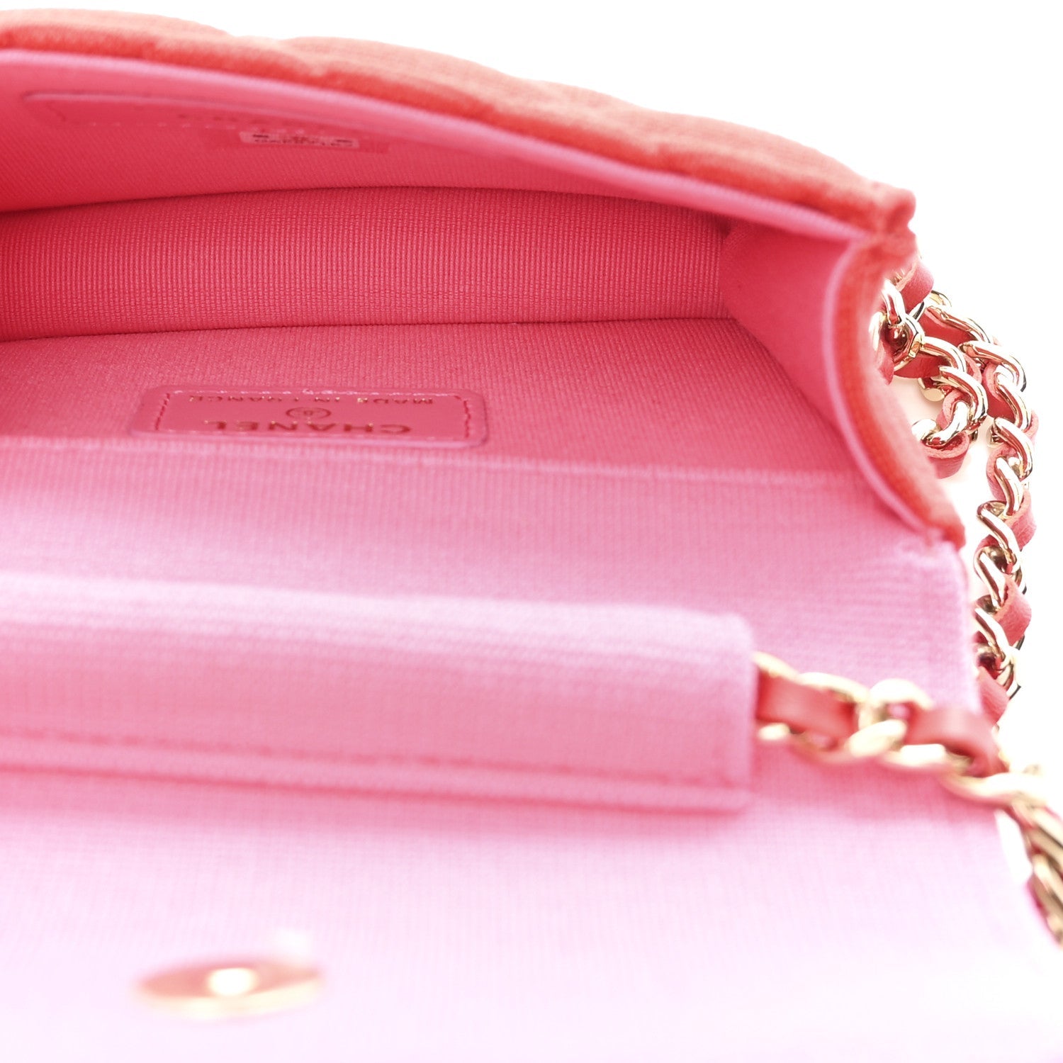 Chanel Jersey Quilted Micro Mini Flap Red