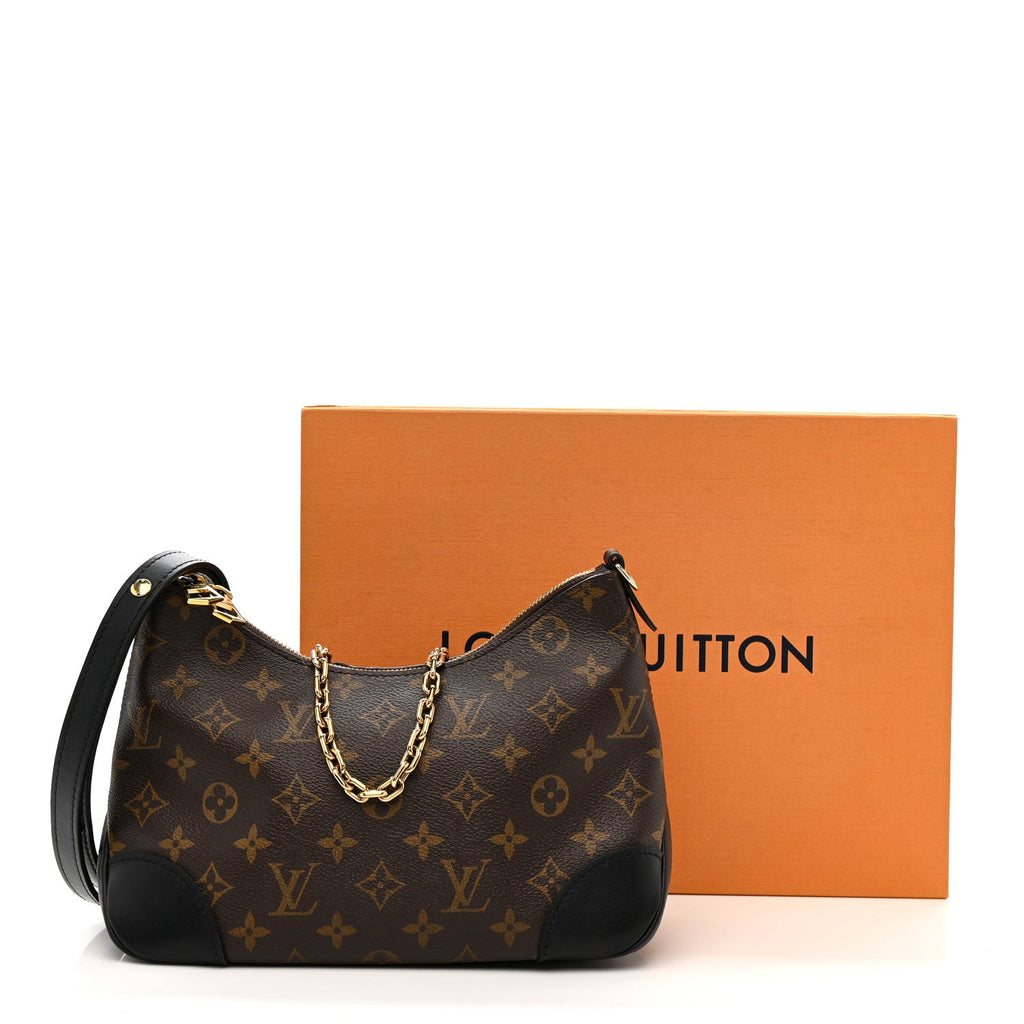 Louis Vuitton Monogram Boulogne NM Black