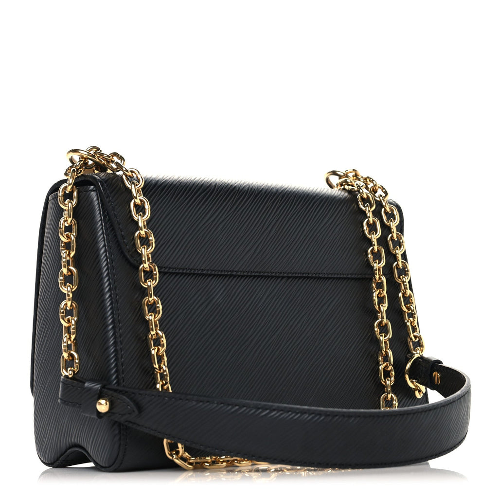 Louis Vuitton Epi Flowers Twist Shoulder Bag MM  Black
