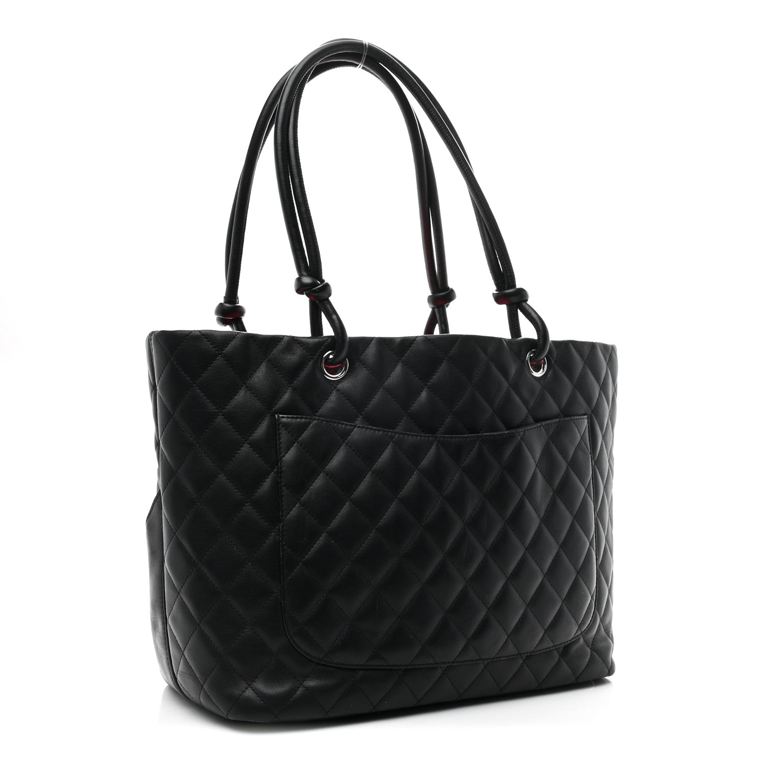 Chanel Calfskin Quilted Large Cambon Tote Black