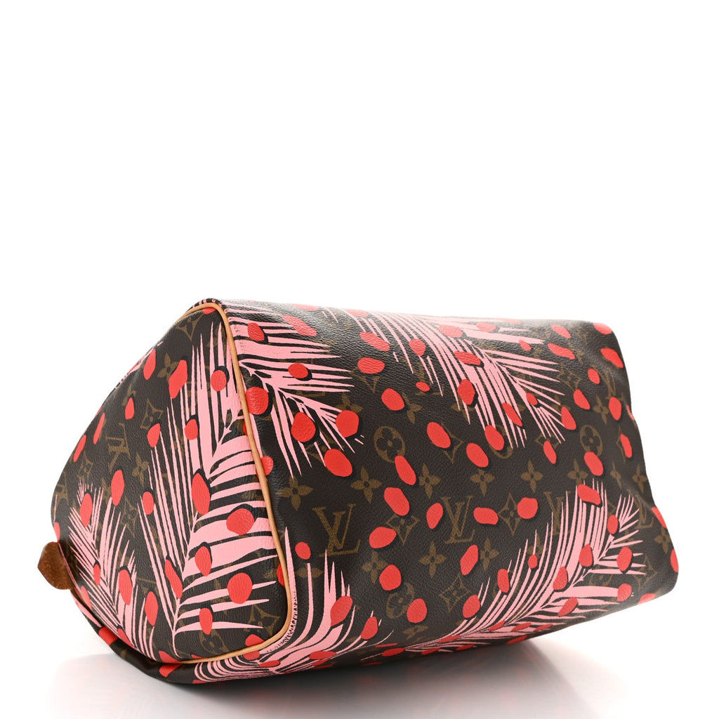 Louis Vuitton Monogram Jungle Dots Speedy 30 Sugar Pink Poppy