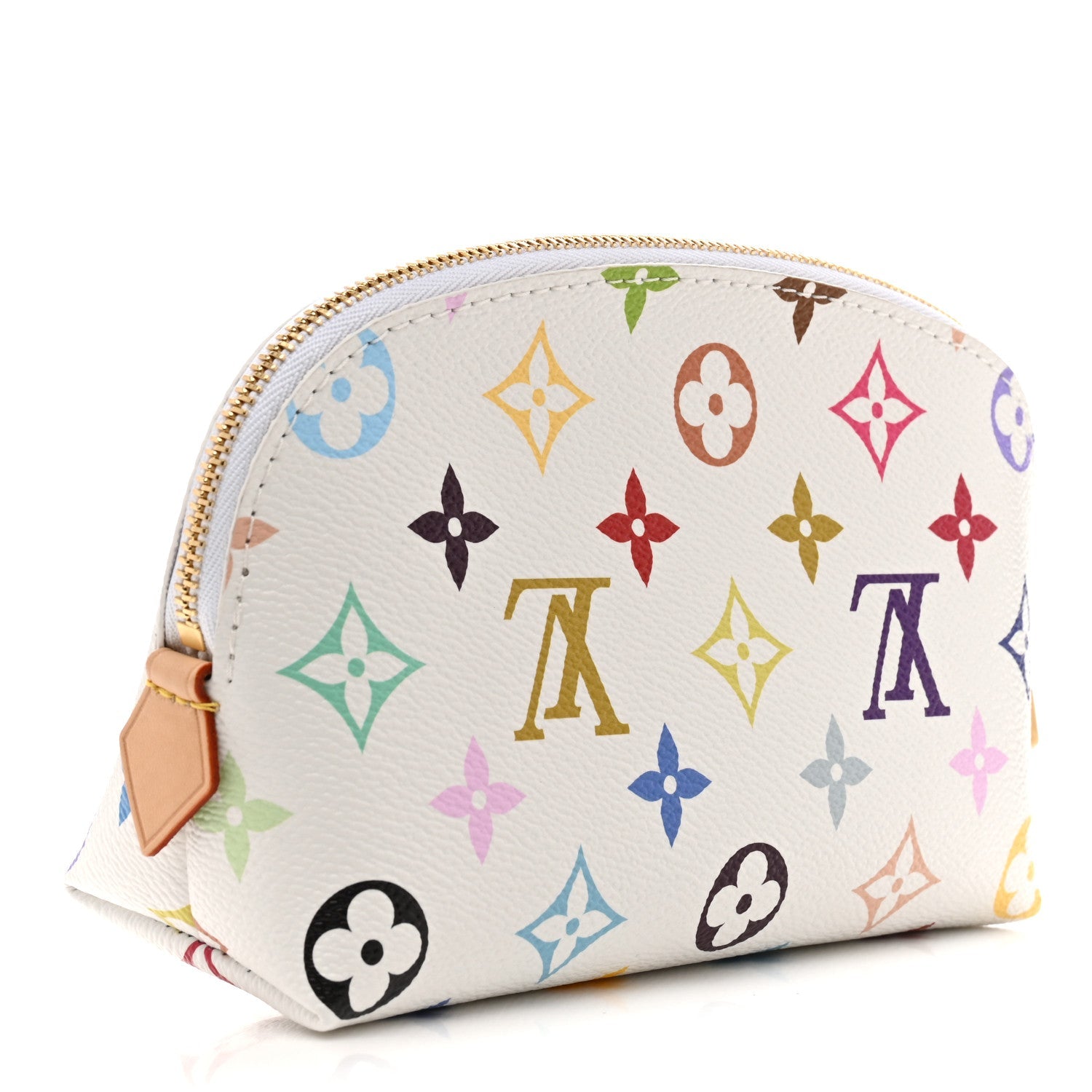Louis Vuitton LV x TM Monogram Multicolor Cosmetic Pouch PM White