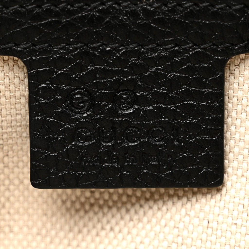 Gucci Pebbled Calfskin Medium Soho Flap Crossbody Black