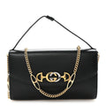 Gucci Smooth Calfskin Small Zumi Top Handle Shoulder Bag Black