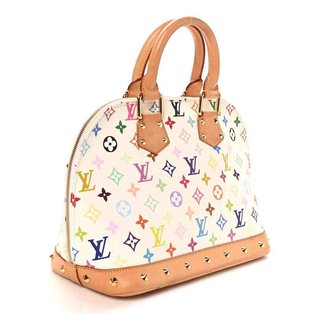 Louis Vuitton Monogram Multicolor Alma PM White