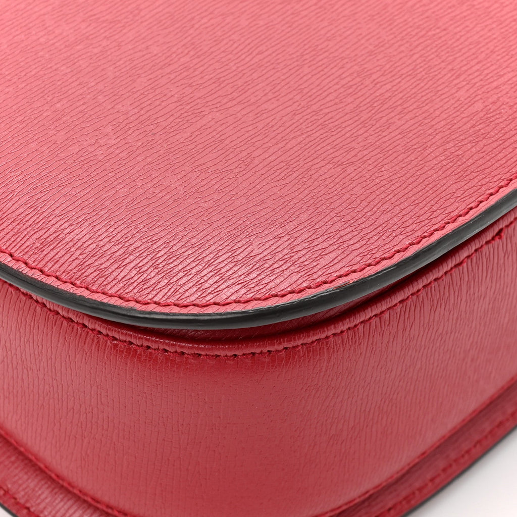 Gucci Shangai Calfskin Small Classic Bamboo Top Handle Bag Romantic Cerise