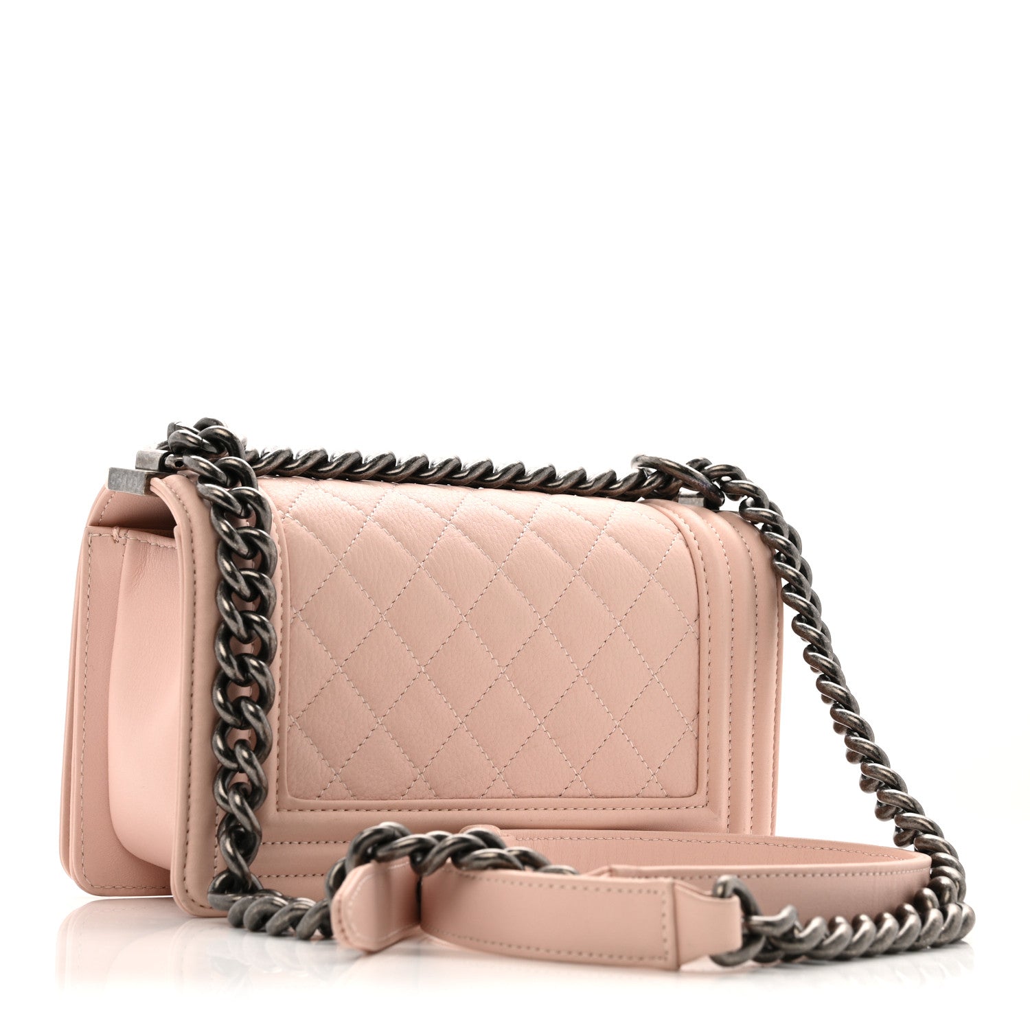 Chanel Calfskin Quilted Small Boy Flap Light Pink