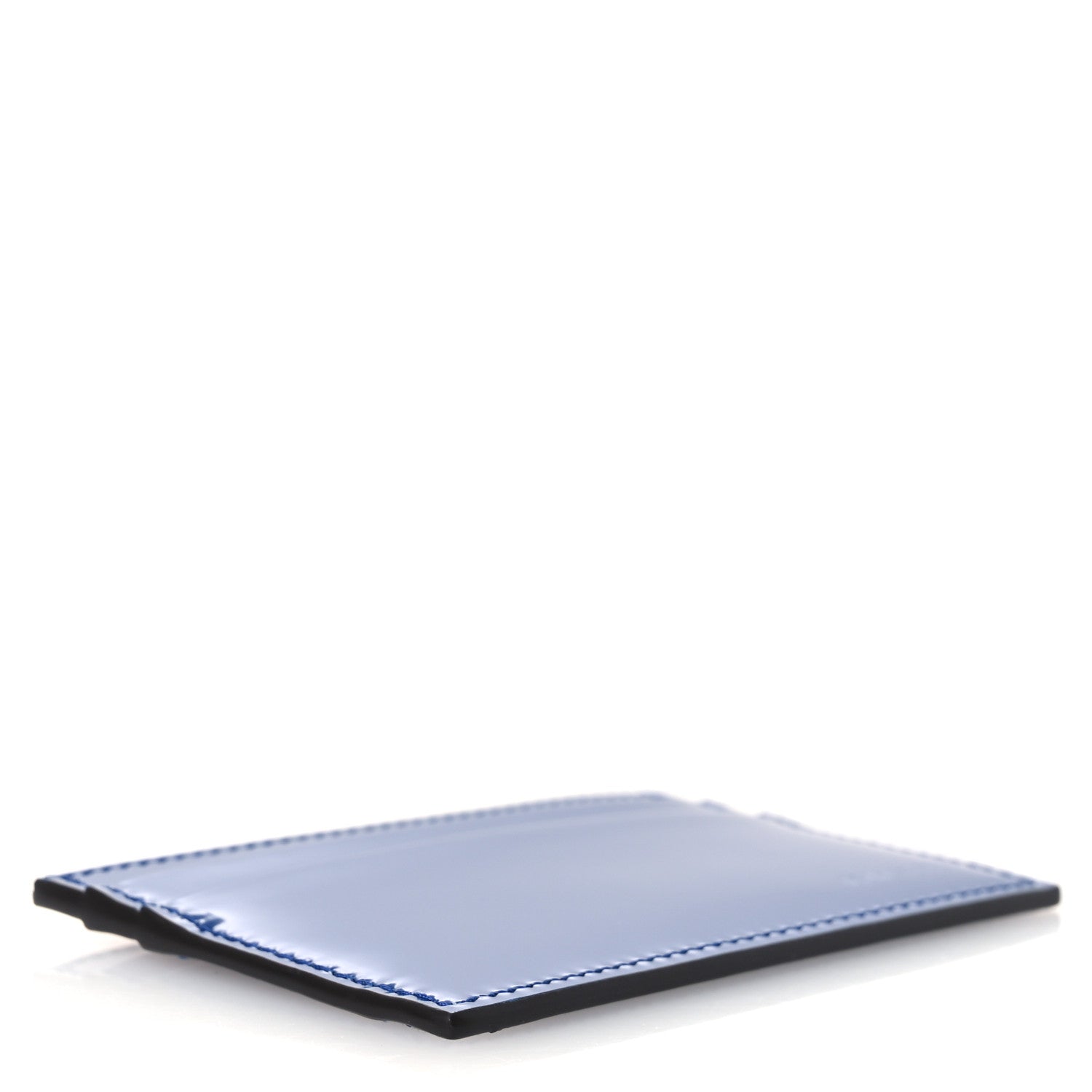 Gucci Calfskin Lux Man Card Case Metal Blue