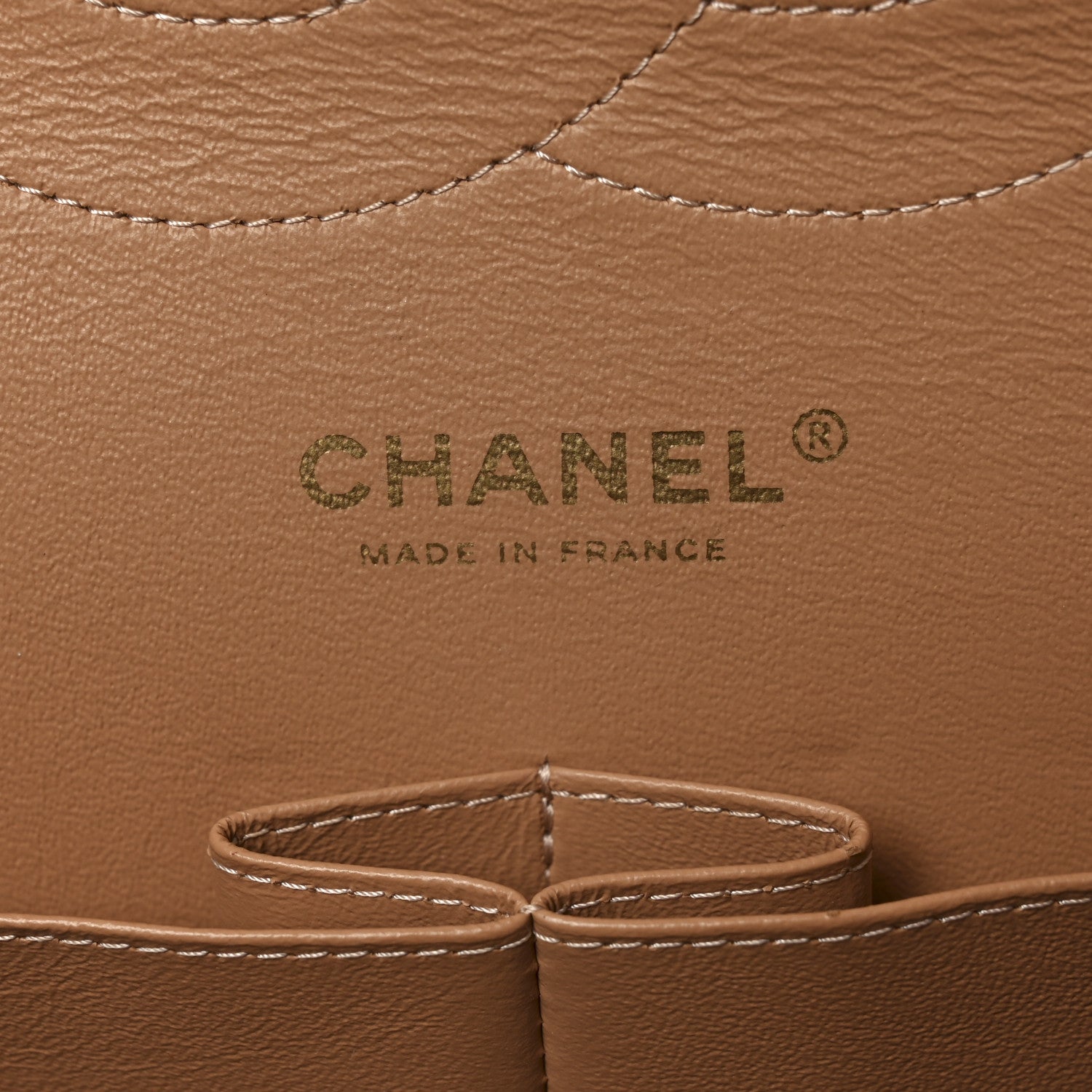 Chanel Caviar Quilted Jumbo Double Flap Beige