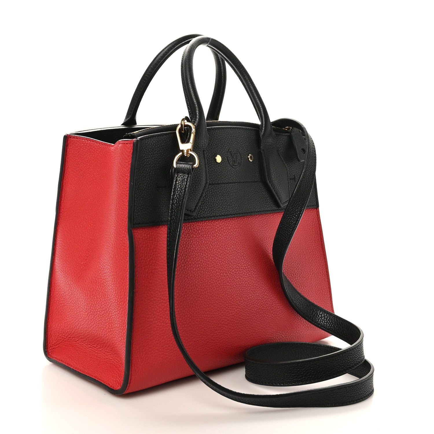 Louis Vuitton Taurillon City Steamer PM Black Rouge