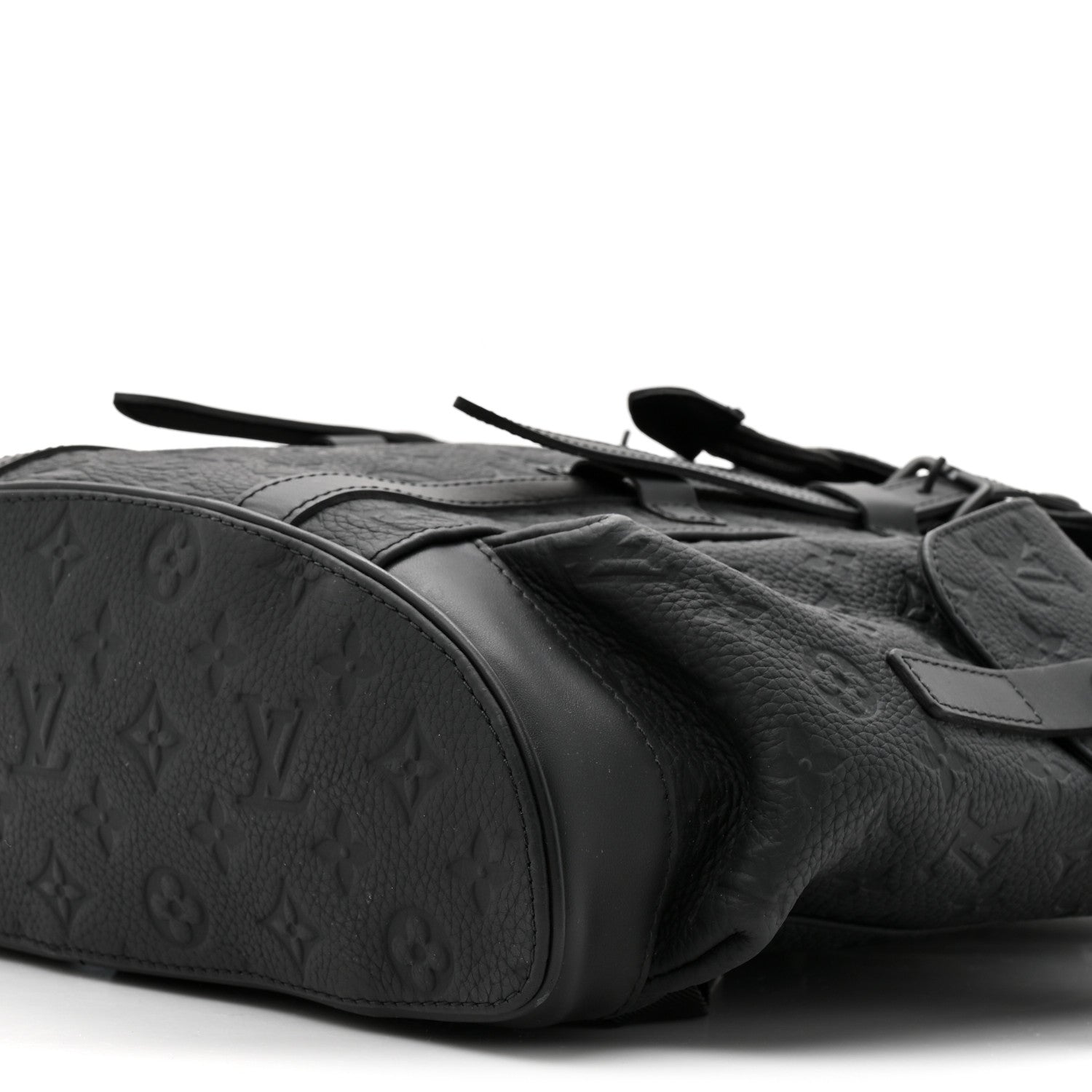 Louis Vuitton Taurillon Monogram Christopher MM Backpack Black