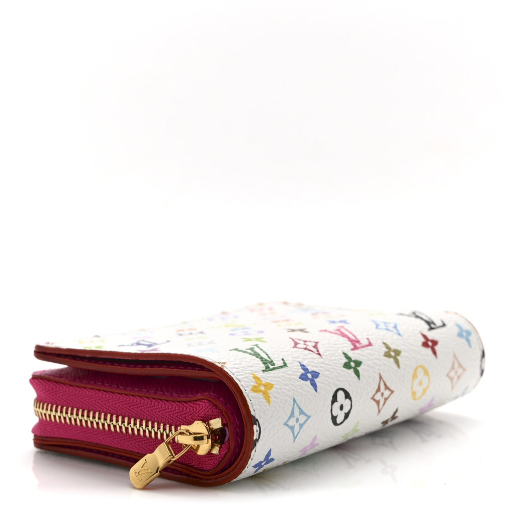 Louis Vuitton LV X TM Monogram Multicolor Portefeuille Lou Compact Wallet  White
