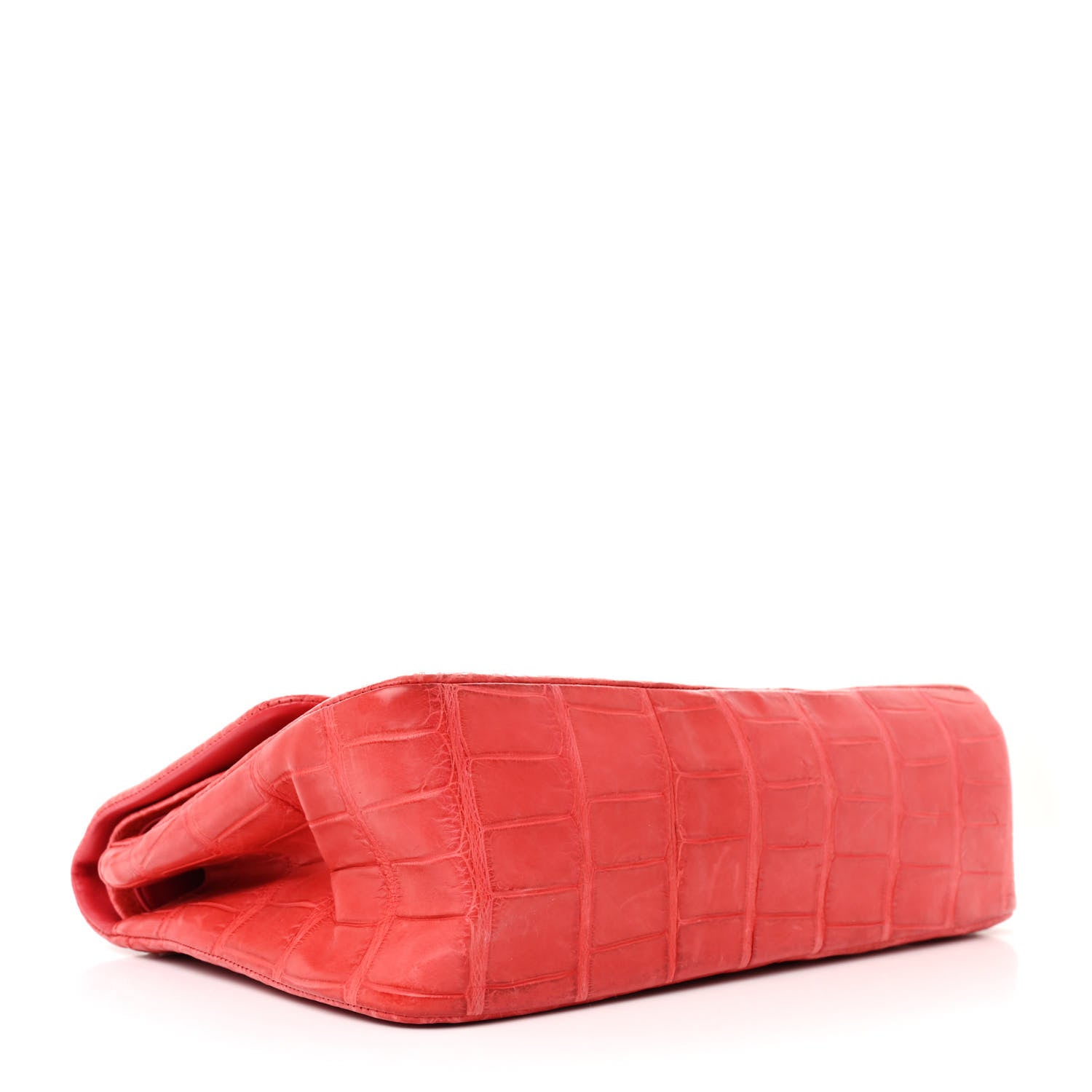 Chanel Alligator Jumbo Double Flap Red