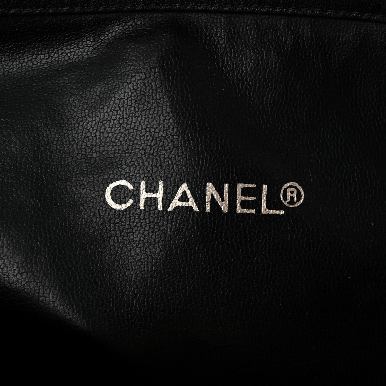 Chanel Grained Calfskin Quilted Drawstring Bucket Bag Black