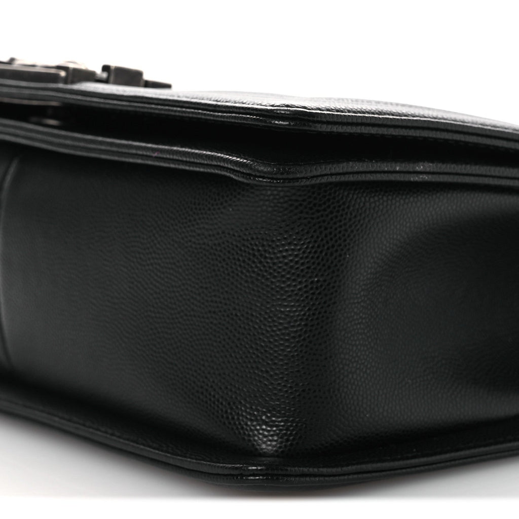 Chanel Caviar Quilted Medium Boy Flap Black