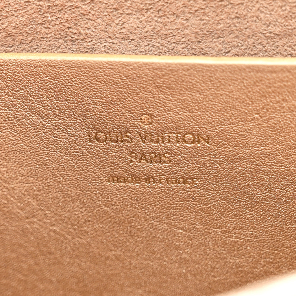 Louis Vuitton Metallic Calfskin Love Note Gold Silver