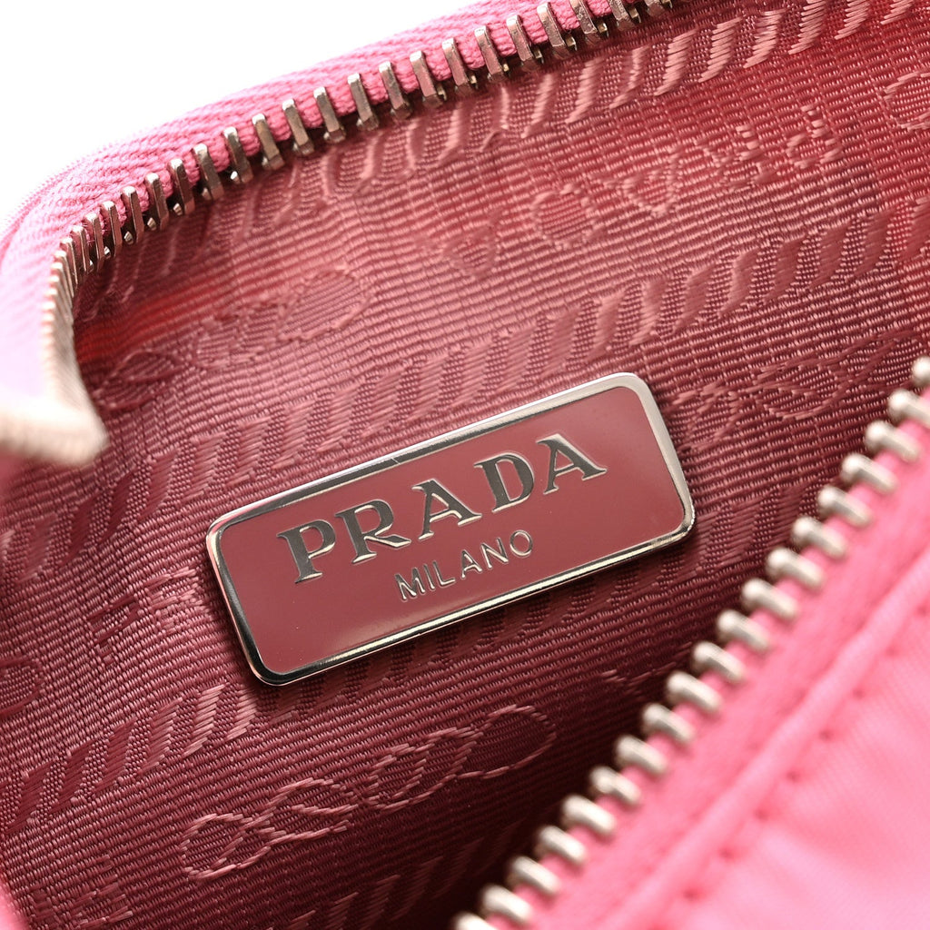 Prada Re-Nylon Saffiano Mini Re-Edition 2005 Bag Begonia