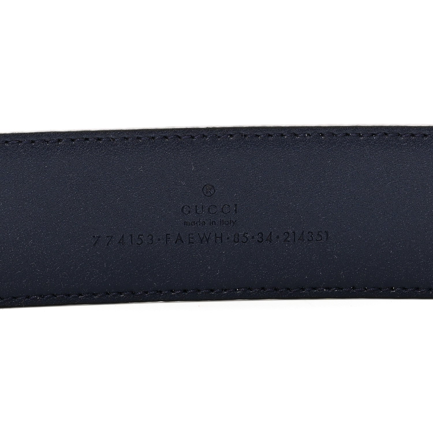 Gucci Interlocking Gradient GG Chroma Belt 85 34 Blue