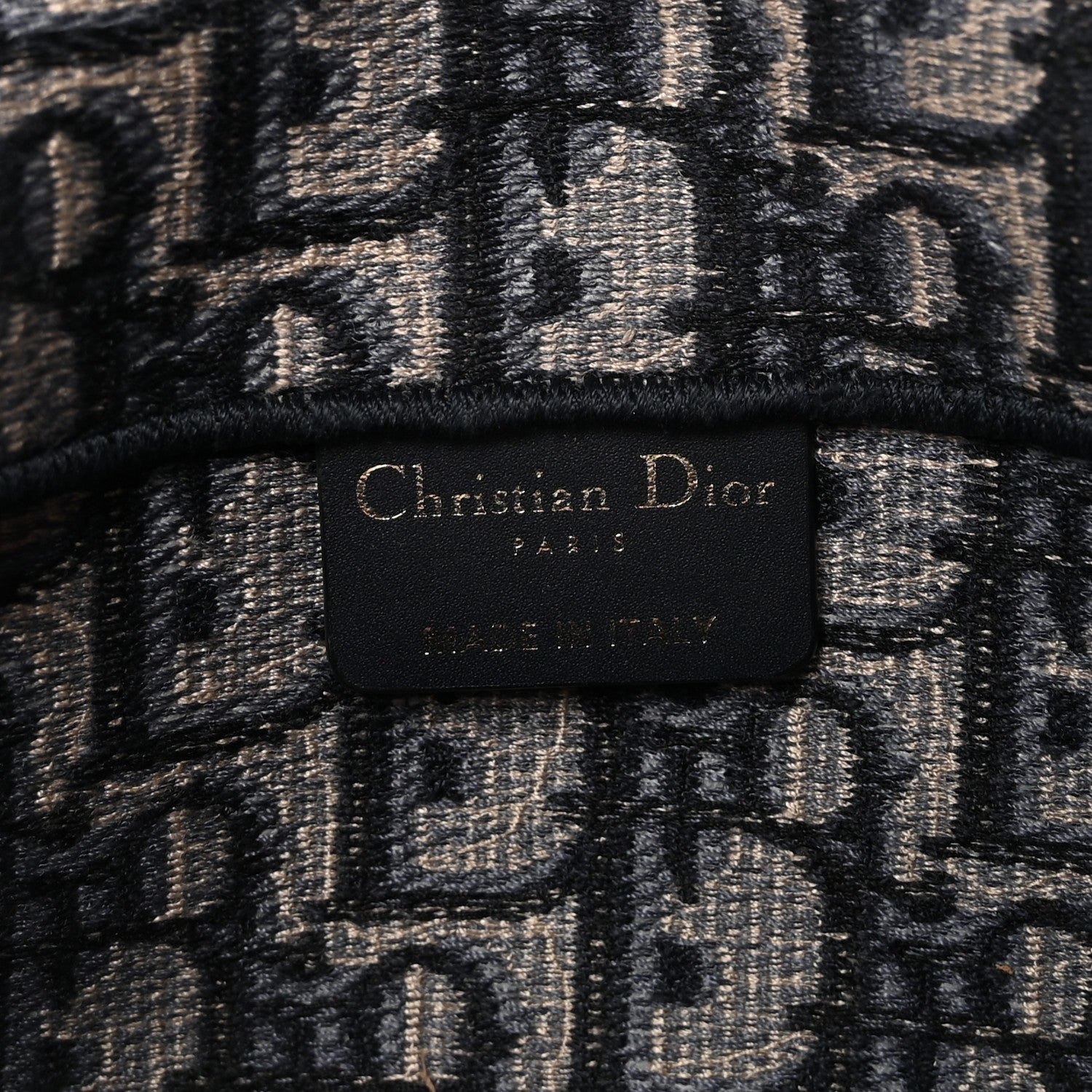 Christian Dior Oblique Slim Saddle Pouch Blue
