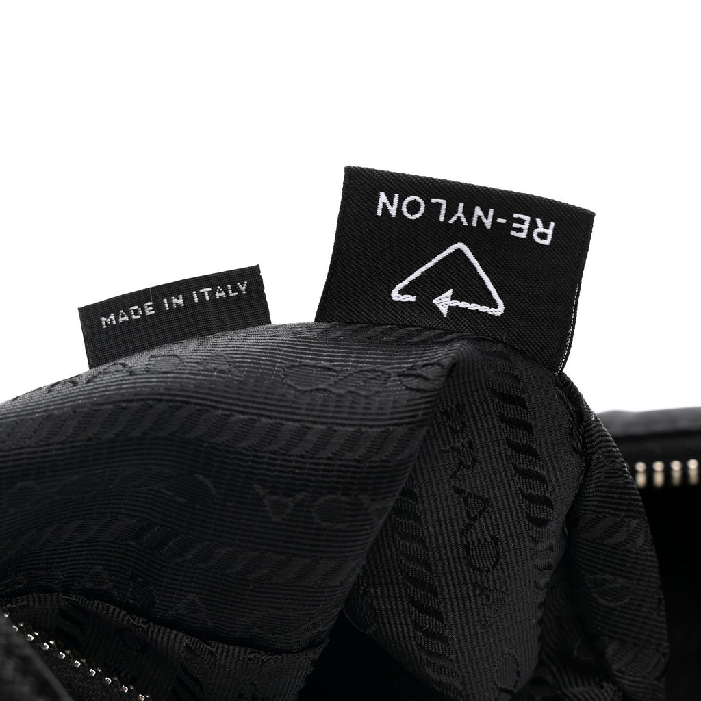Prada Tessuto Nylon Saffiano Mini Re-Edition 2005 Bag Black