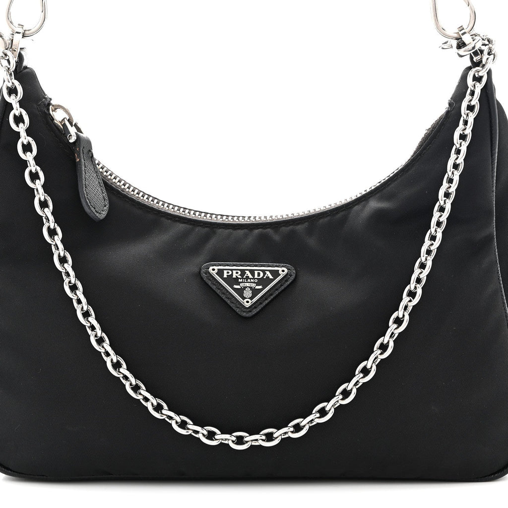 Prada Nylon Re-Edition 2005 Shoulder Bag Black