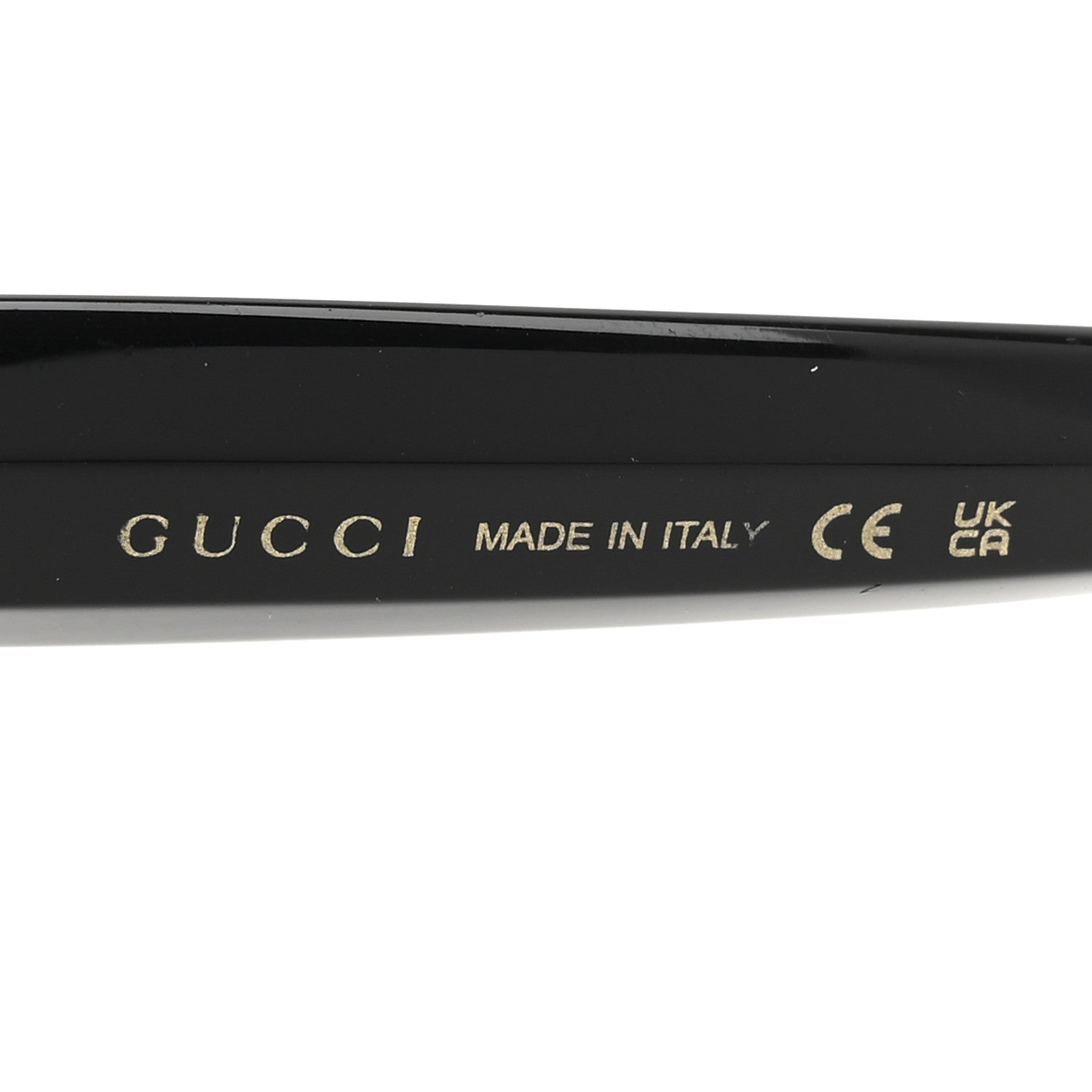 Gucci Acetate Crystal Star Round Frame Sunglasses GG0208S Black