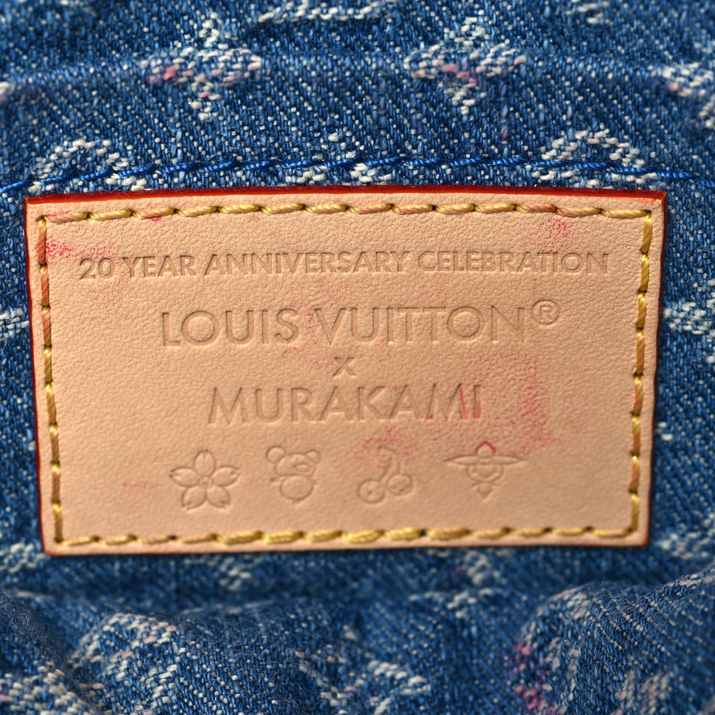 Louis Vuitton LV X TM Monogram Denim Cerises Pochette Accessories Blue