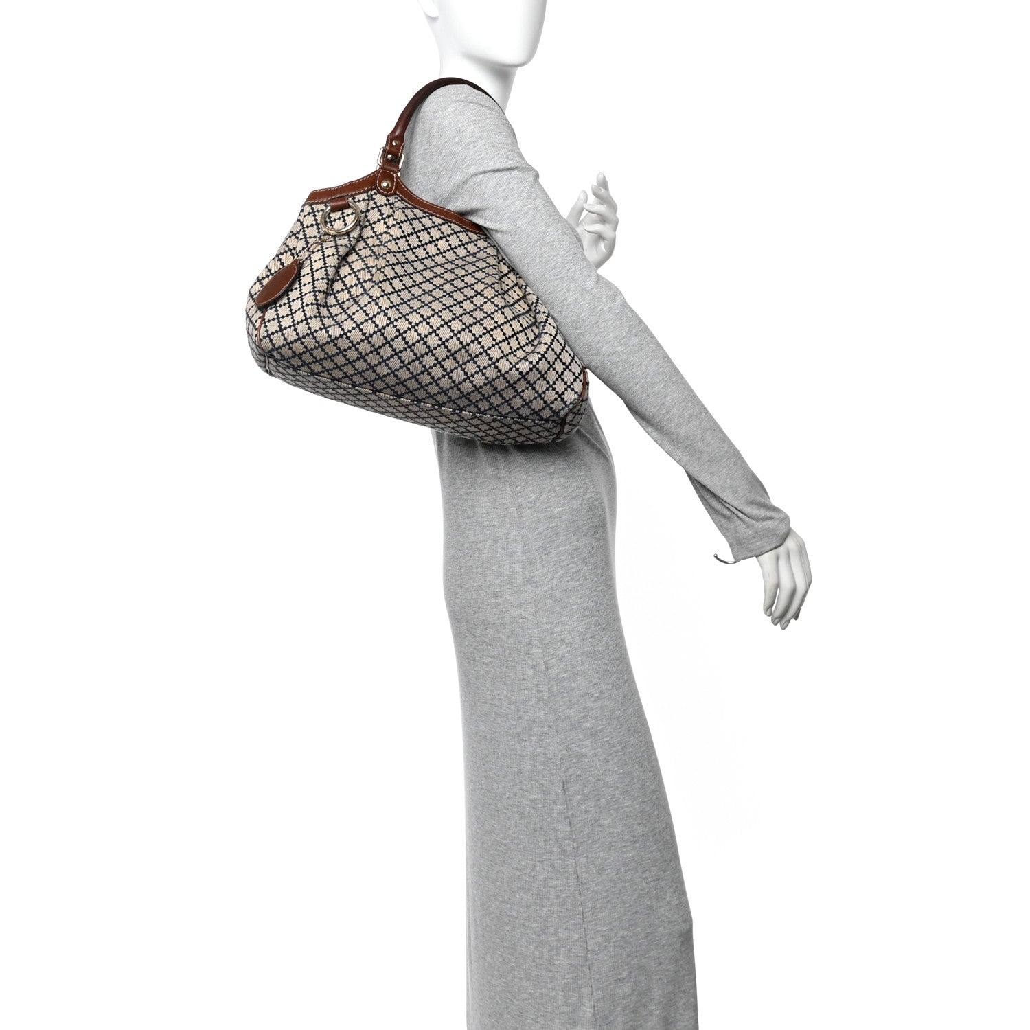 Gucci Diamante Medium Sukey Tote Brown