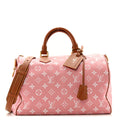 Louis Vuitton Calfskin Monogram Speedy P9 Bandouliere 40 Pink Sakura