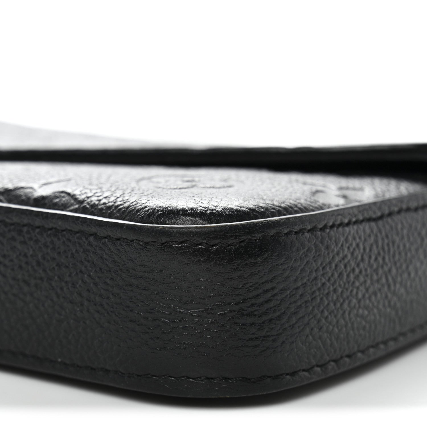 Louis Vuitton Empreinte Pochette Felicie Chain Wallet Black