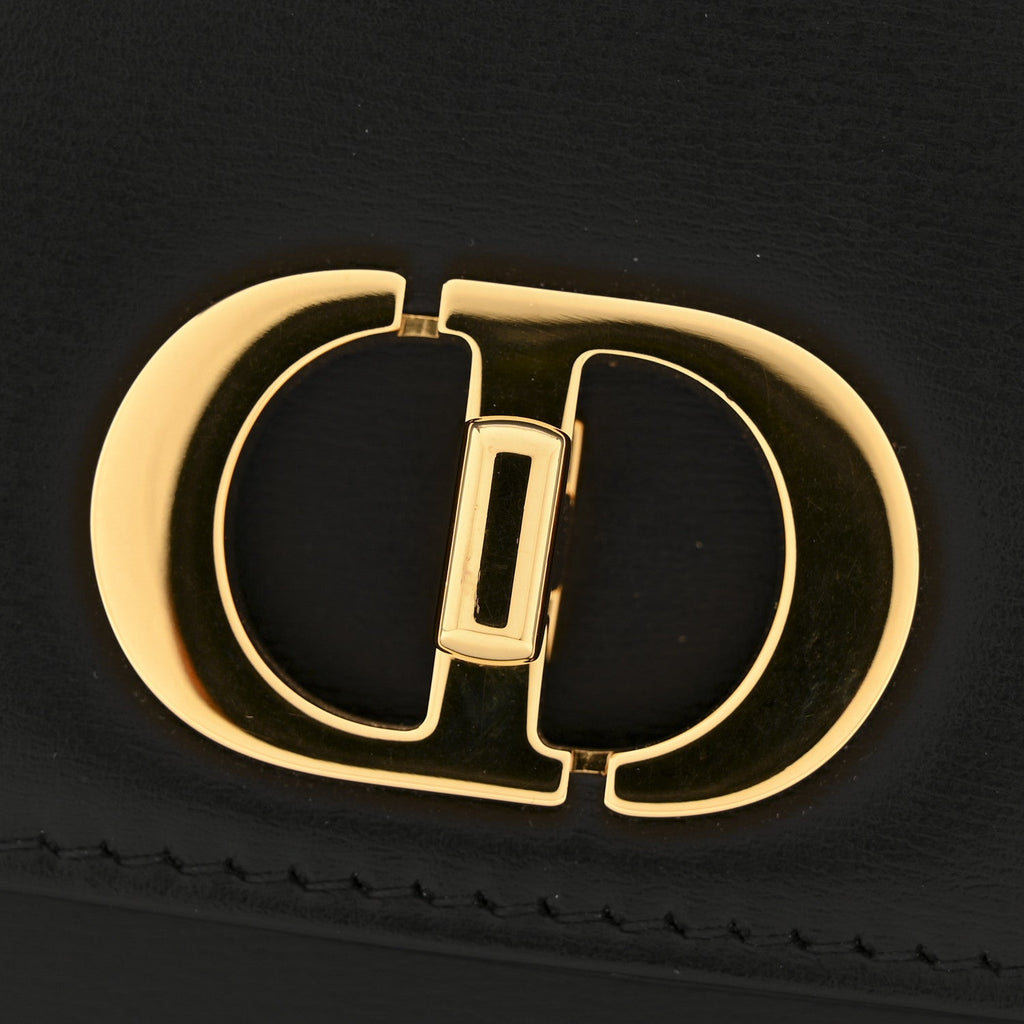 Christian Dior Box Calfskin 30 Montaigne Avenue Pouch Black