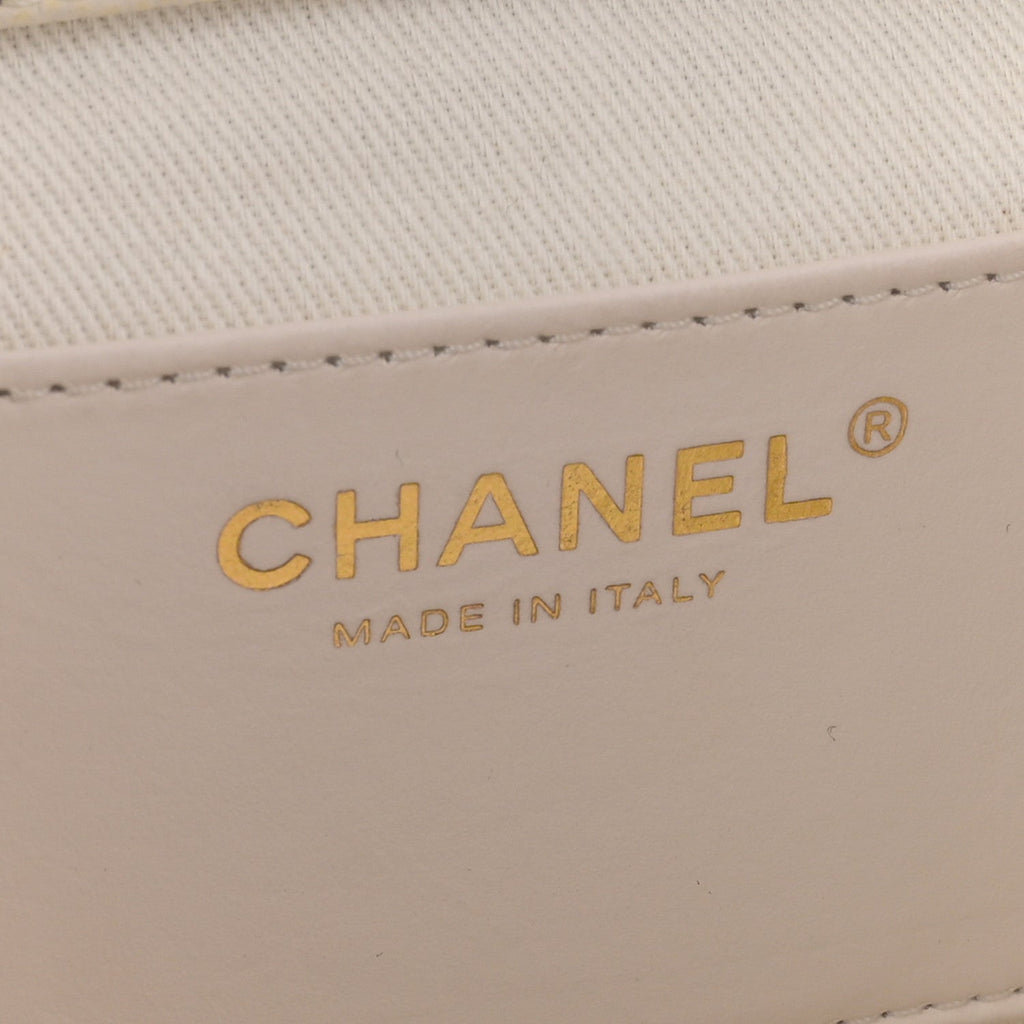 Chanel Caviar Quilted Mini Business Affinity Backpack White