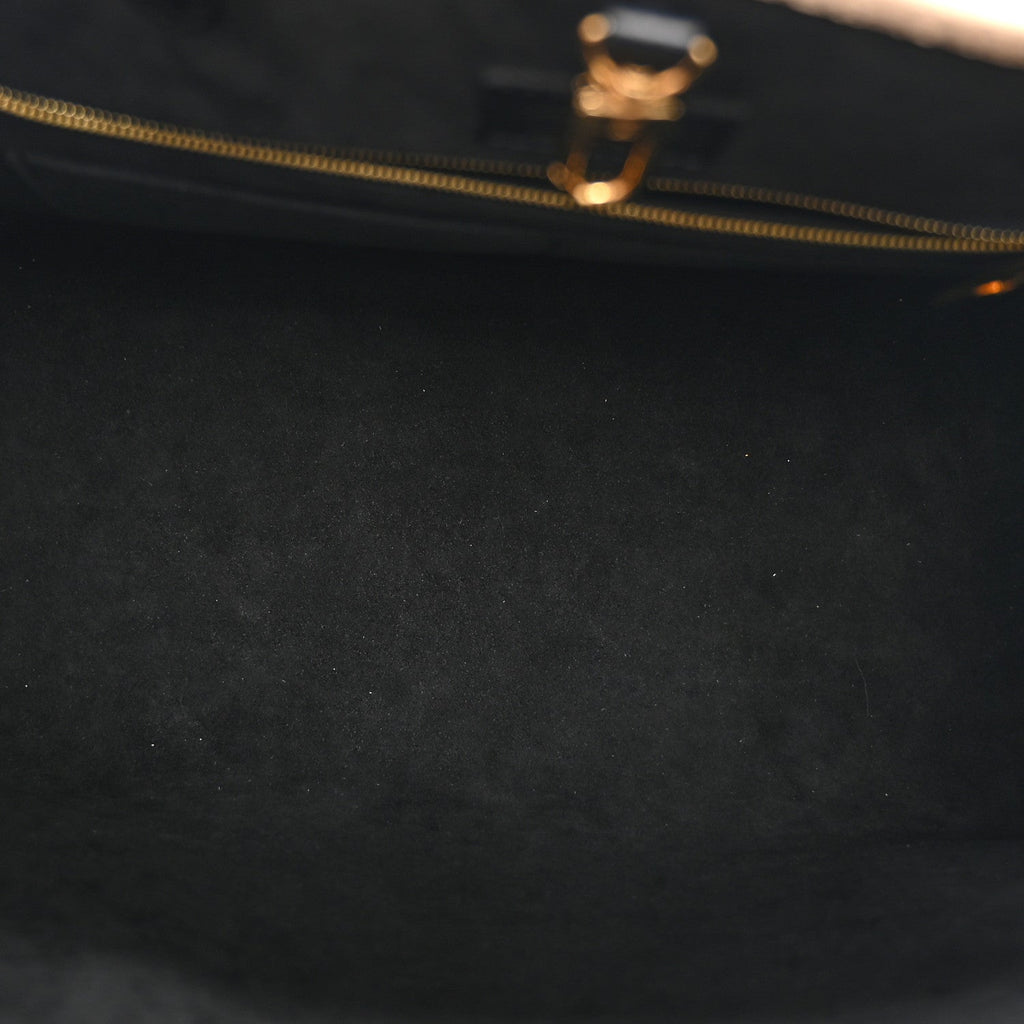 Louis Vuitton Empreinte Monogram Giant Broderies Onthego MM Cream Black