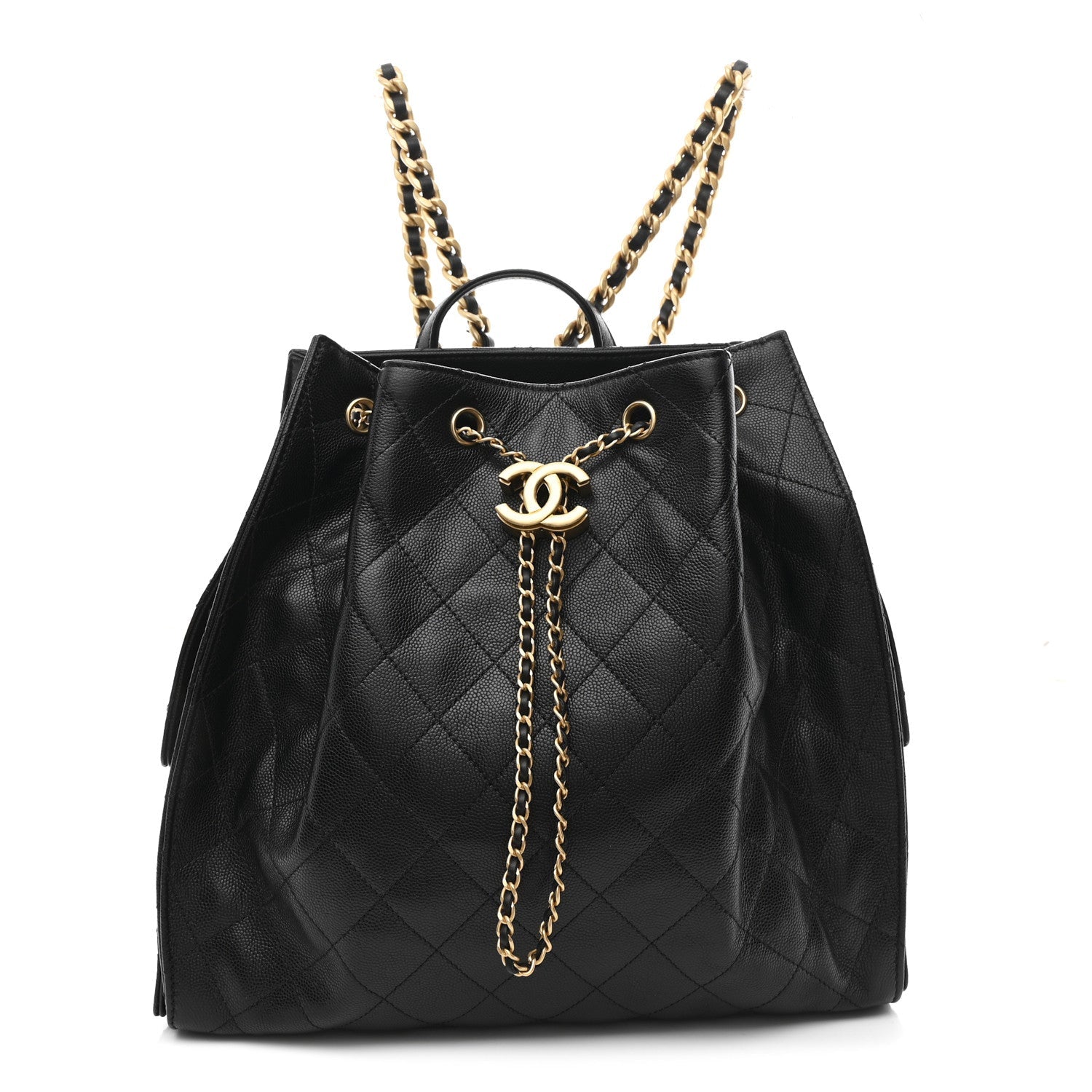 Chanel Caviar Quilted Large Chanel 25 Backpack Black