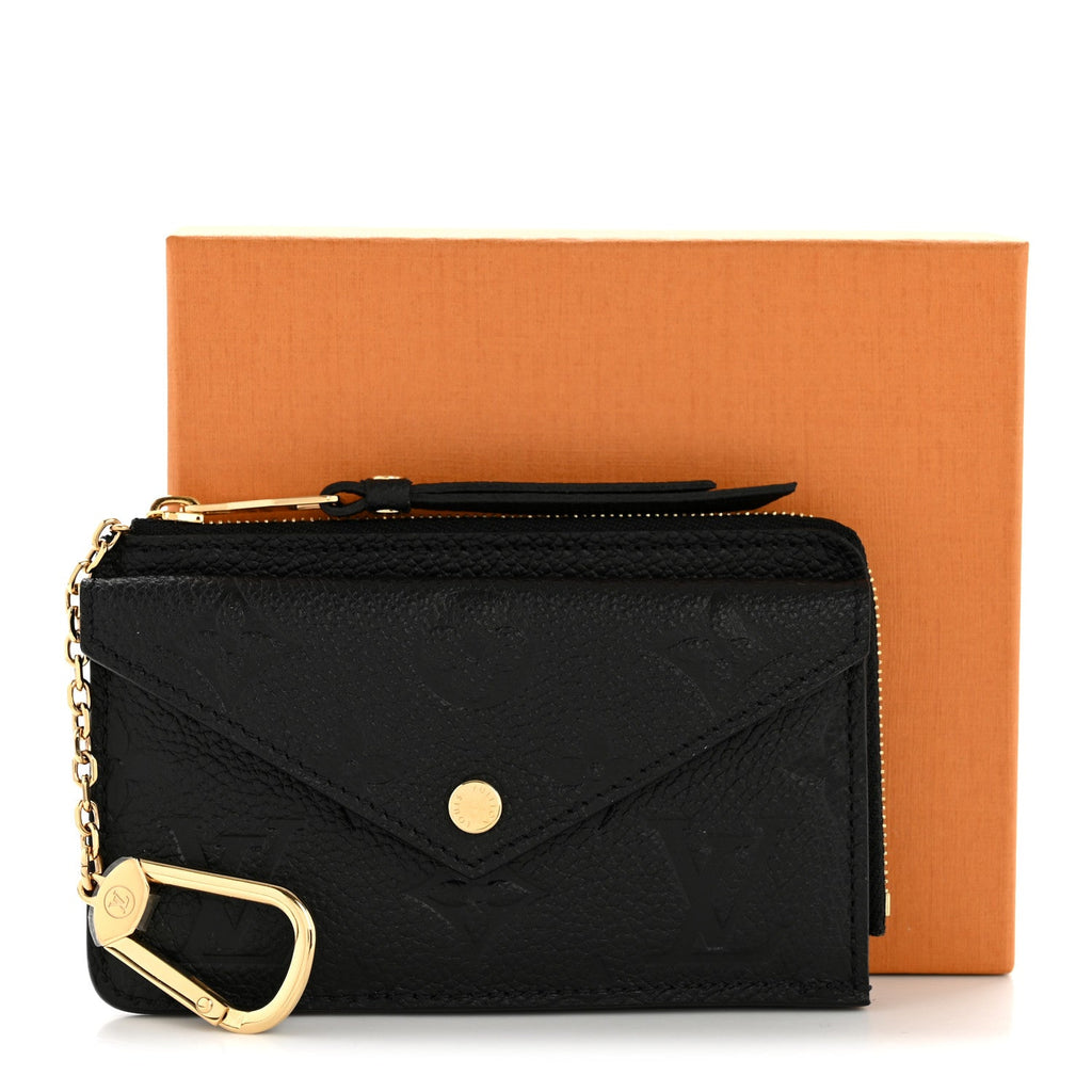 Louis Vuitton Empreinte Recto Verso Card Holder Black