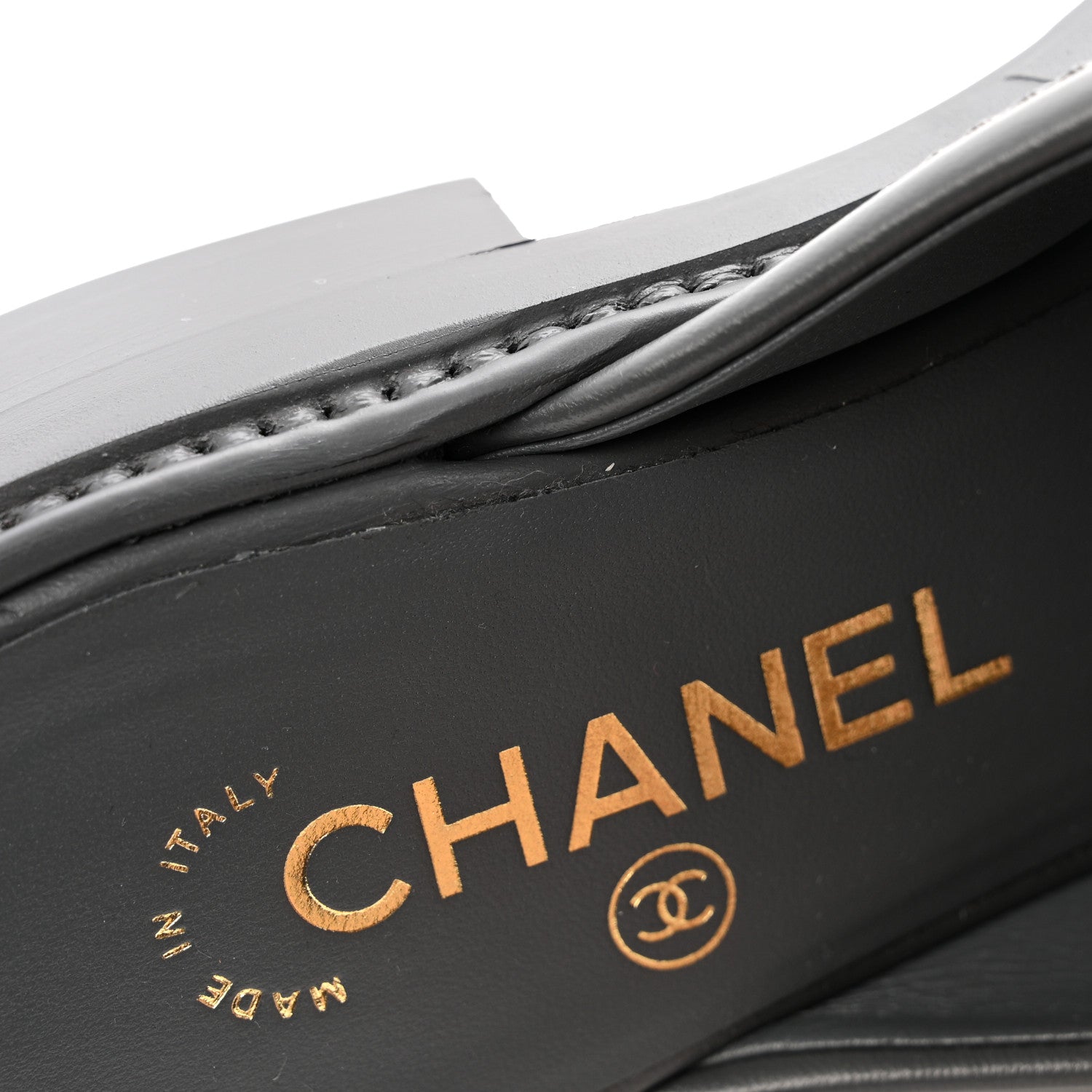 Lambskin Quilted CC Turnlock Mules 37.5 Grey