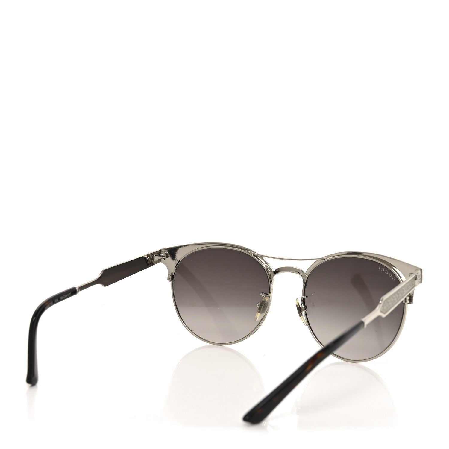 Gucci Round Metal GG0075SK Sunglasses Red Gold