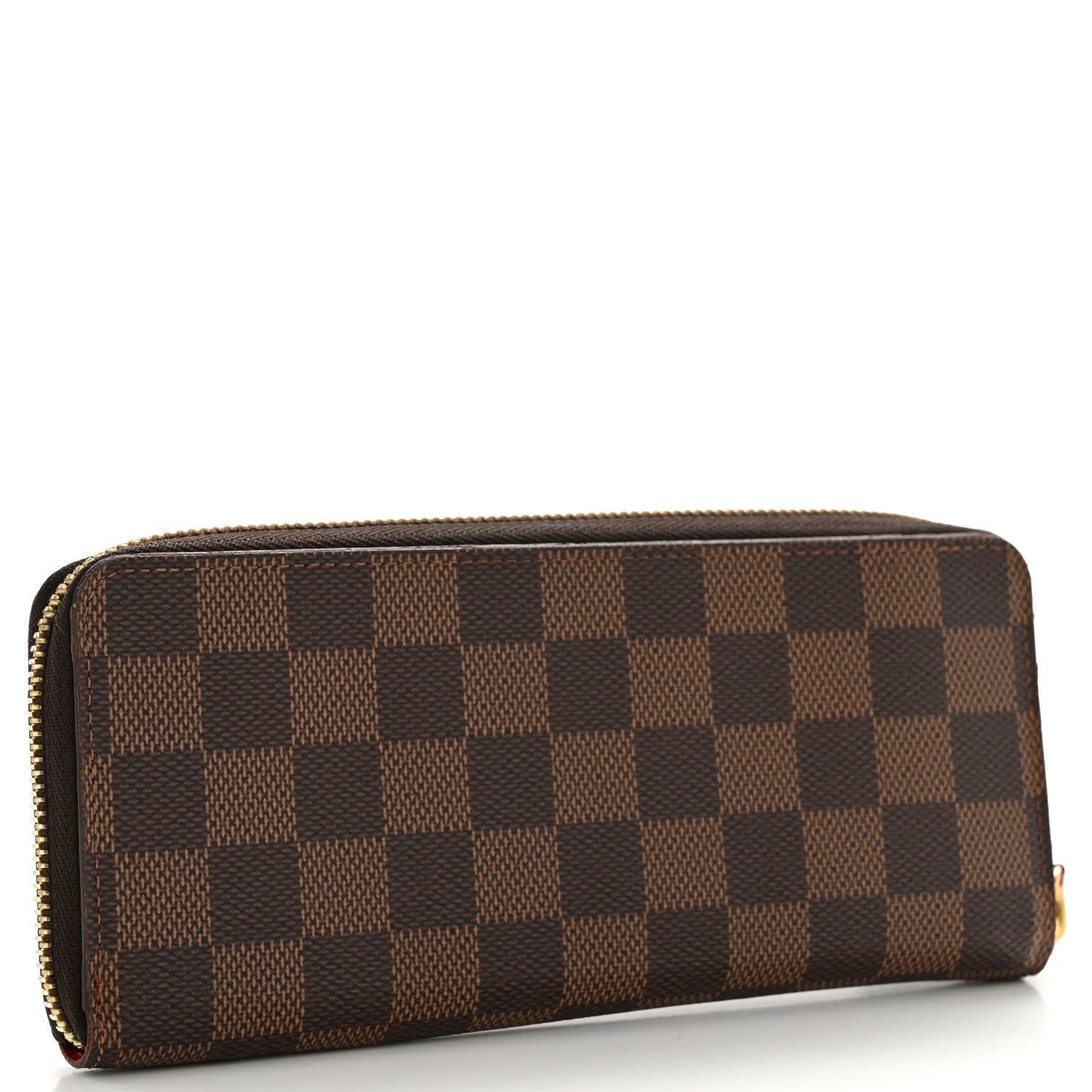 Louis Vuitton Damier Ebene Clemence Wallet Cherry