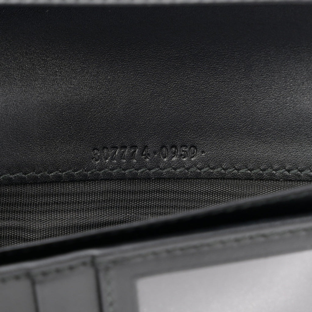 Gucci Guccissima Long Wallet Black