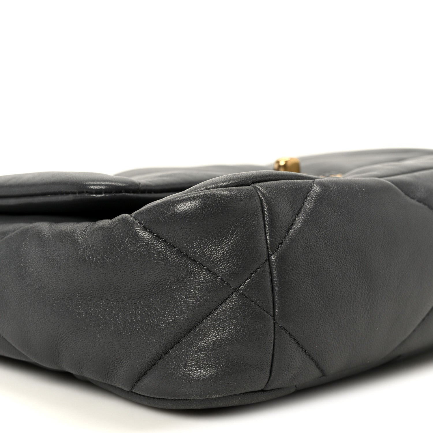 Chanel Lambskin Quilted Medium Chanel 19 Flap Dark Grey