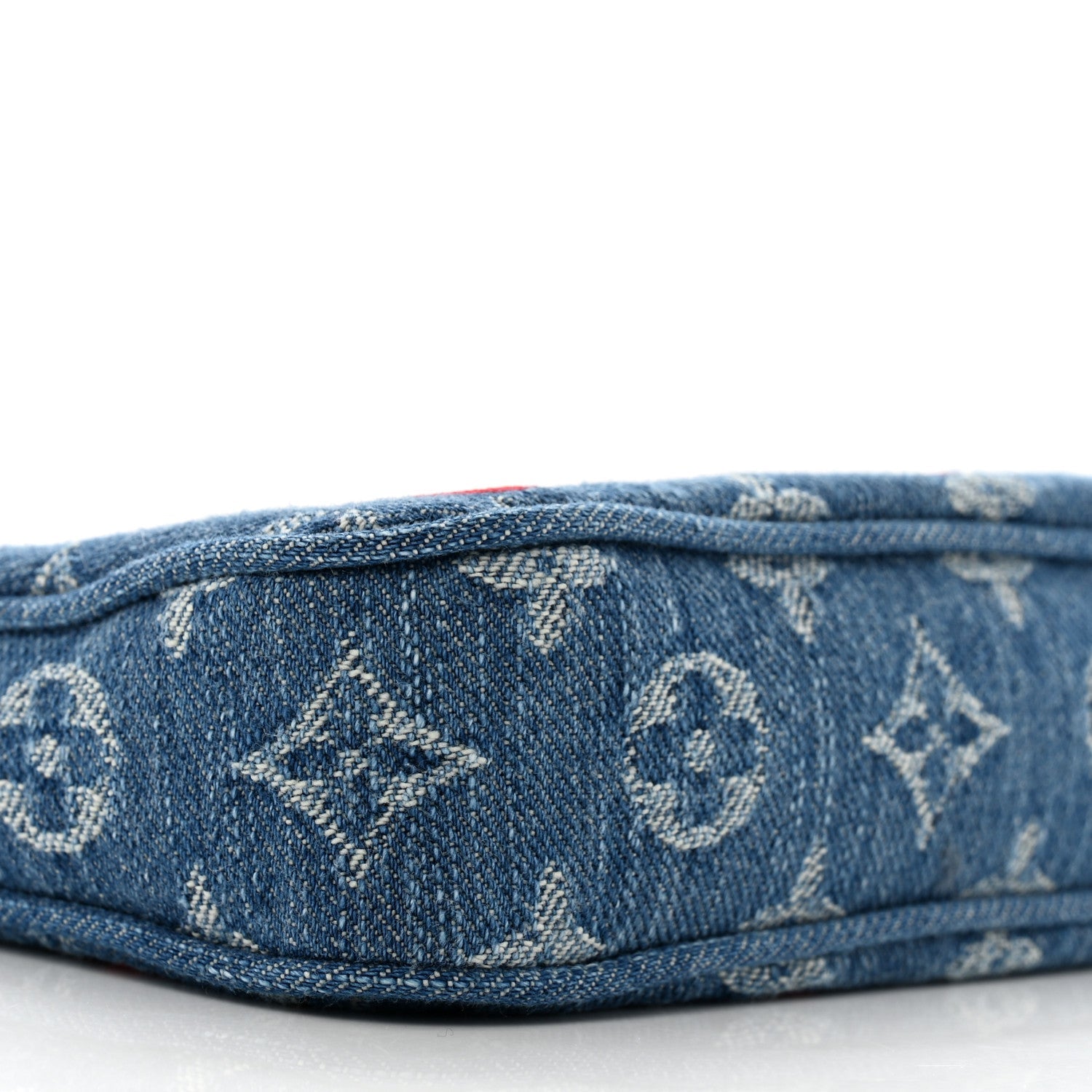 Louis Vuitton LV X TM Monogram Denim Cerises Pochette Accessories Blue