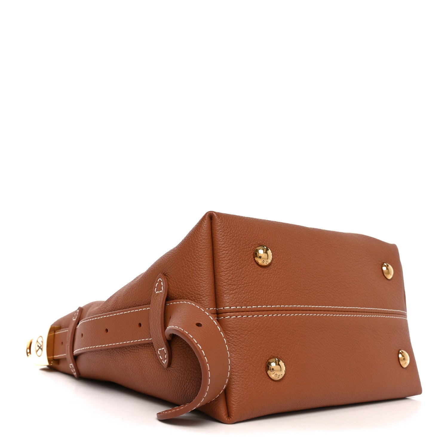 Louis Vuitton Grained Calfskin Low Key Hobo PM Cognac