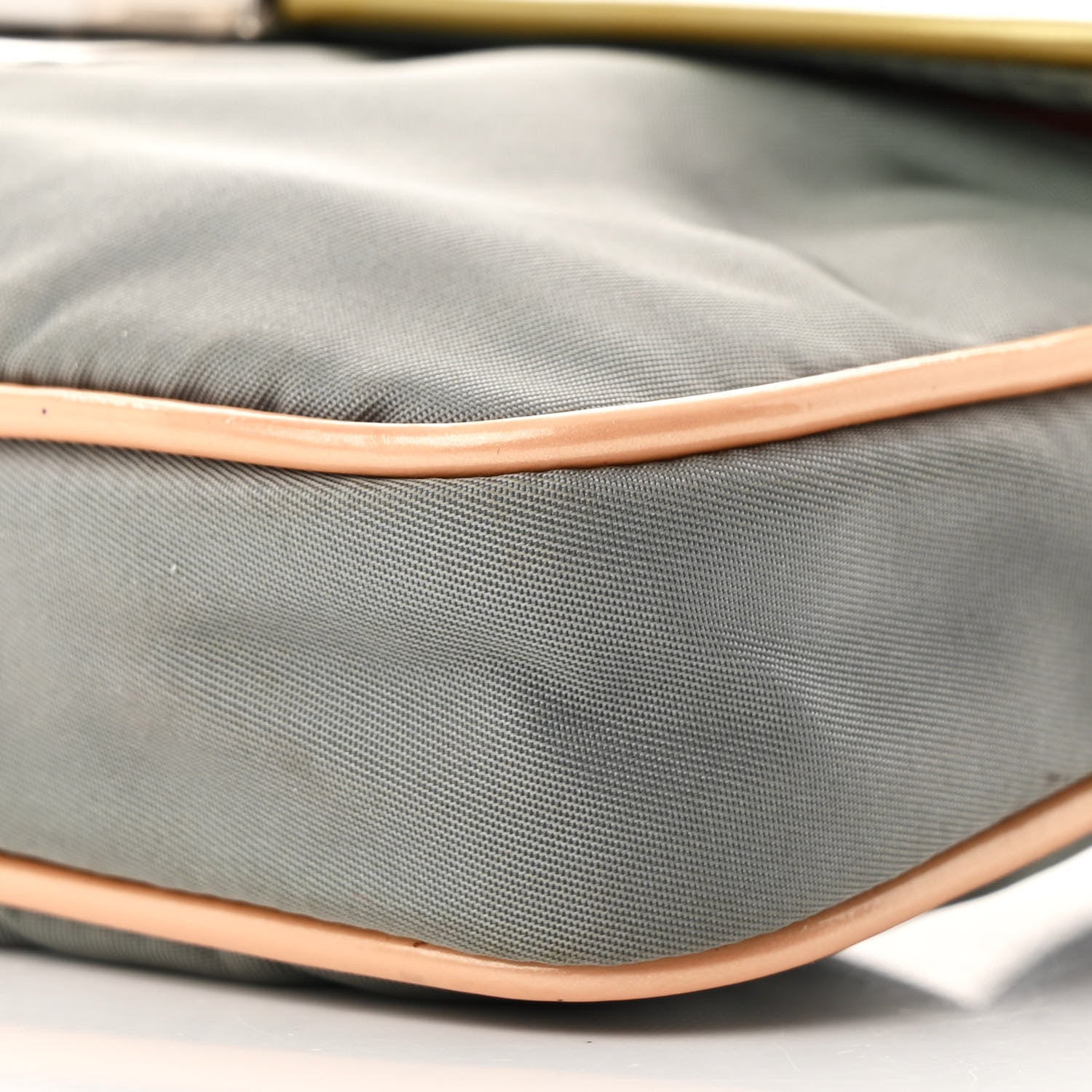 Prada Nylon Vernice Belt Bag Pink Gray